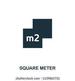 Square Meter creative icon. Simple element illustration. Square Meter concept symbol design from real estate collection. Can be used for web, mobile and print. web design, apps, software, print