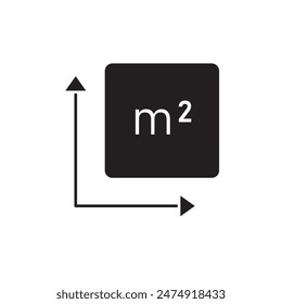 Square Meter icon, template for graphic and web design. vector illustration