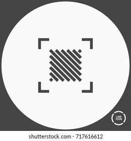 Square minimal icon. Vote line vector icon for websites and mobile minimalistic flat design.