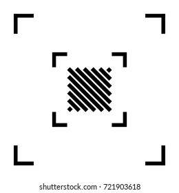 Square minimal icon. Vote line vector icon for websites and mobile minimalistic flat design.