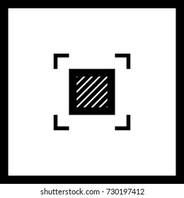 Square minimal icon. Vote line vector icon for websites and mobile minimalistic flat design.