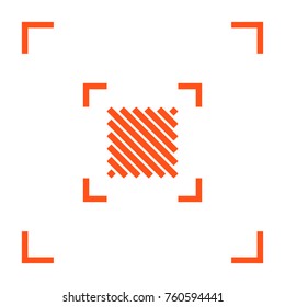 Square minimal icon. Vote line vector icon for websites and mobile minimalistic flat design.