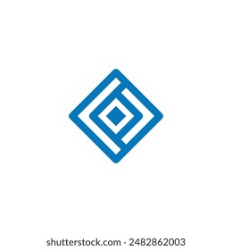 Square Modern Company Logo Vector Design