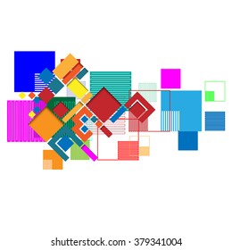 Square Modern Digital Design. Background.