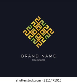 diseño de plantilla de icono de logotipo geométrico cuadrado moderno para marca o empresa y otros