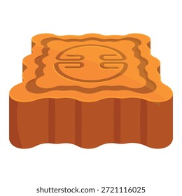 Square mooncake representing togetherness and celebration during mid autumn festival
