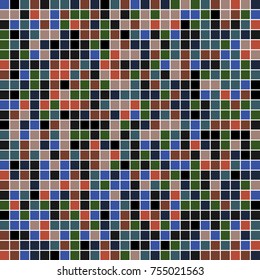 square mosaic color palette . color combo harmony
