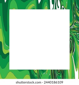 Marco cuadrado del mosaico para el texto, las fotos y las imágenes. Vector clip art.