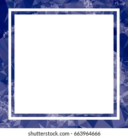 Square mosaic frame for text, photos and pictures. Vector clip art.