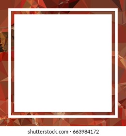 Square mosaic frame for text, photos and pictures. Vector clip art.