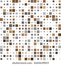 Square mosaic icon. Multicolor tile pattern. Abstract grid shape. Vector pixel figure.