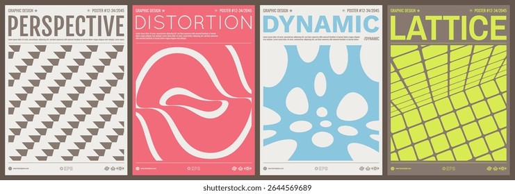 Square mosaic pattern at the junction of floor and wall. Illustration of circles. Striped background with ripple effect. Cover design template. Vector for brochure, magazine, album, flyer or notebook.