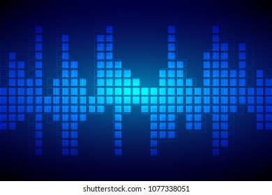 square mosaic sound wave background