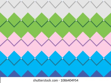 square mosaic vector background corner design