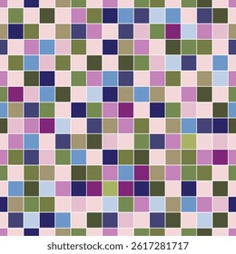 square motif pattern with many colors in it