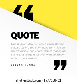 Square Motivation Quote Template Vector Background With Realistic Soft Shadows In Material Design. Good For Inspirational Text, Quotes Etc. Horizontal Layout. Vector Illustration