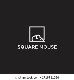 square mouse logo / mouse vector