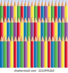 square multicolored background colored pencils