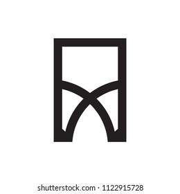 Square with MX letter logo 
