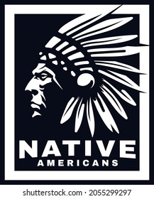 Square Native American Logo Design Inspiration