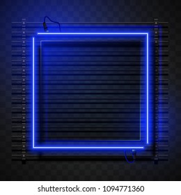 Square neon background