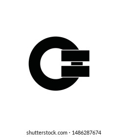 Square and O Logo Vector Illustration