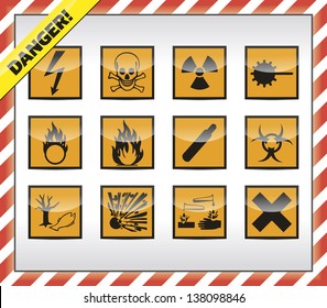 27,558 Set hazard warning signs Images, Stock Photos & Vectors ...