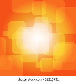 Square orange lights background