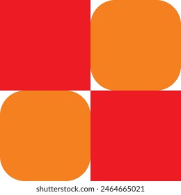 Quadratisches Orange und Logo-Icon Design eps 10.
