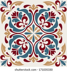 Square ornament.