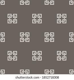 Viereckige Ornamente. Verbundwerkstoffe. Minimalistischer Stil. Elegante Vektorgrafik.