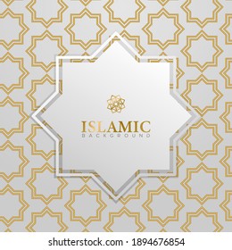 Square Ornament Islamic Background Design Vector