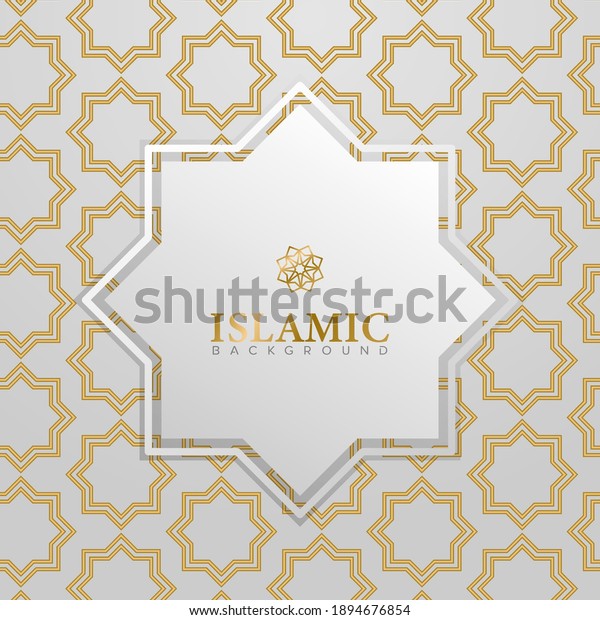 Square Ornament Islamic Background Design Vector Stock-vektor ...