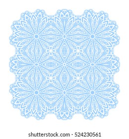 Ornamento cuadrado Elemento de diseño aislado Ilustración vectorial