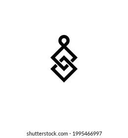 square ornament monogram logo. describe companies in the field of goods or services with the theme of services, office, treatment, health, galleries, photography, marketing, exclusive products