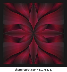 square ornamental red and black gradient, contemporary style pattern