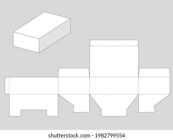 Square Paper Box Graphic Template