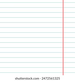 Square paper in line vector illustration