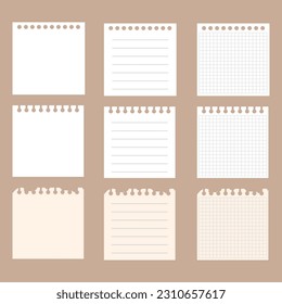 Square paper and notepad frame set