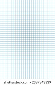 square paper pattern, squares on white background - vector blue grid seamless repeatable texture background