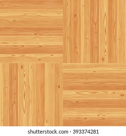 Square parquet seamless floor texture. Editable vector pattern in swatches.