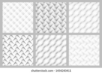 Square pattern background set - abstract vector graphic from diagonal squares