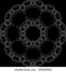 square pattern carving sophisticated symmetric pattern vector