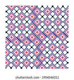 Square Pattern Color is Red and Blue for Commercial Use