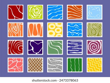 Square Pattern Decorative Element Set