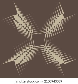 square pattern design and background