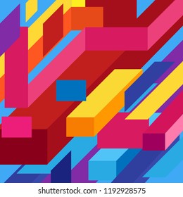 Square pattern design background. Vector business or technology presentation template, brochure or flyer pattern, or geometric web banner
