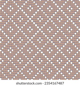 Square pattern design with full shapes