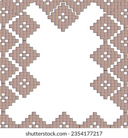 Square pattern design with ko shape