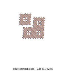 Square pattern design with square shapes 